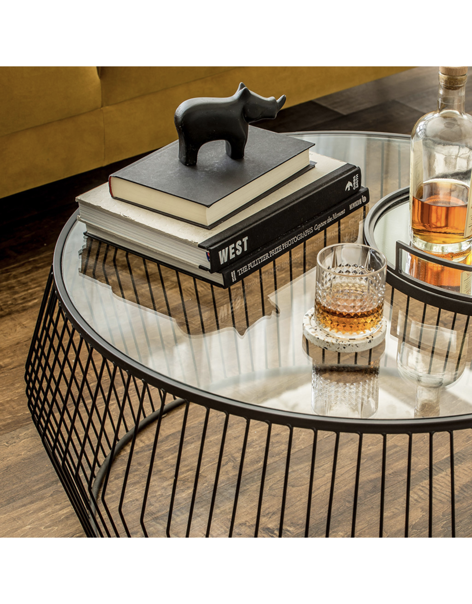 Cyclone Wire Coffee Table in Black