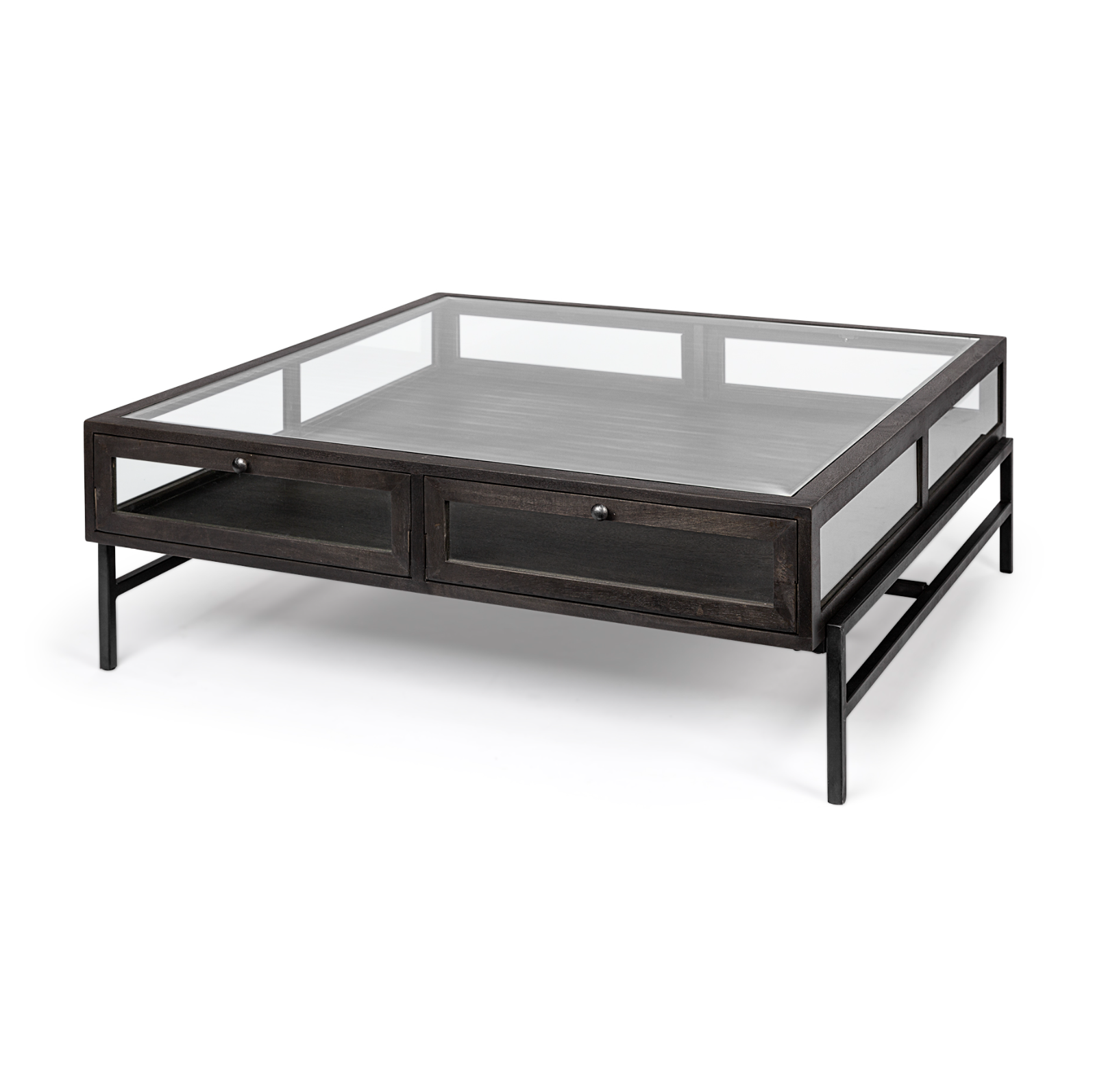Square display coffee table deals