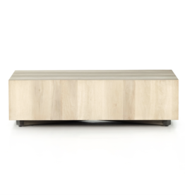 Hudson Rectangle Coffee Table in Ashen Walnut