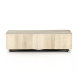 Hudson Rectangle Coffee Table in Ashen Walnut