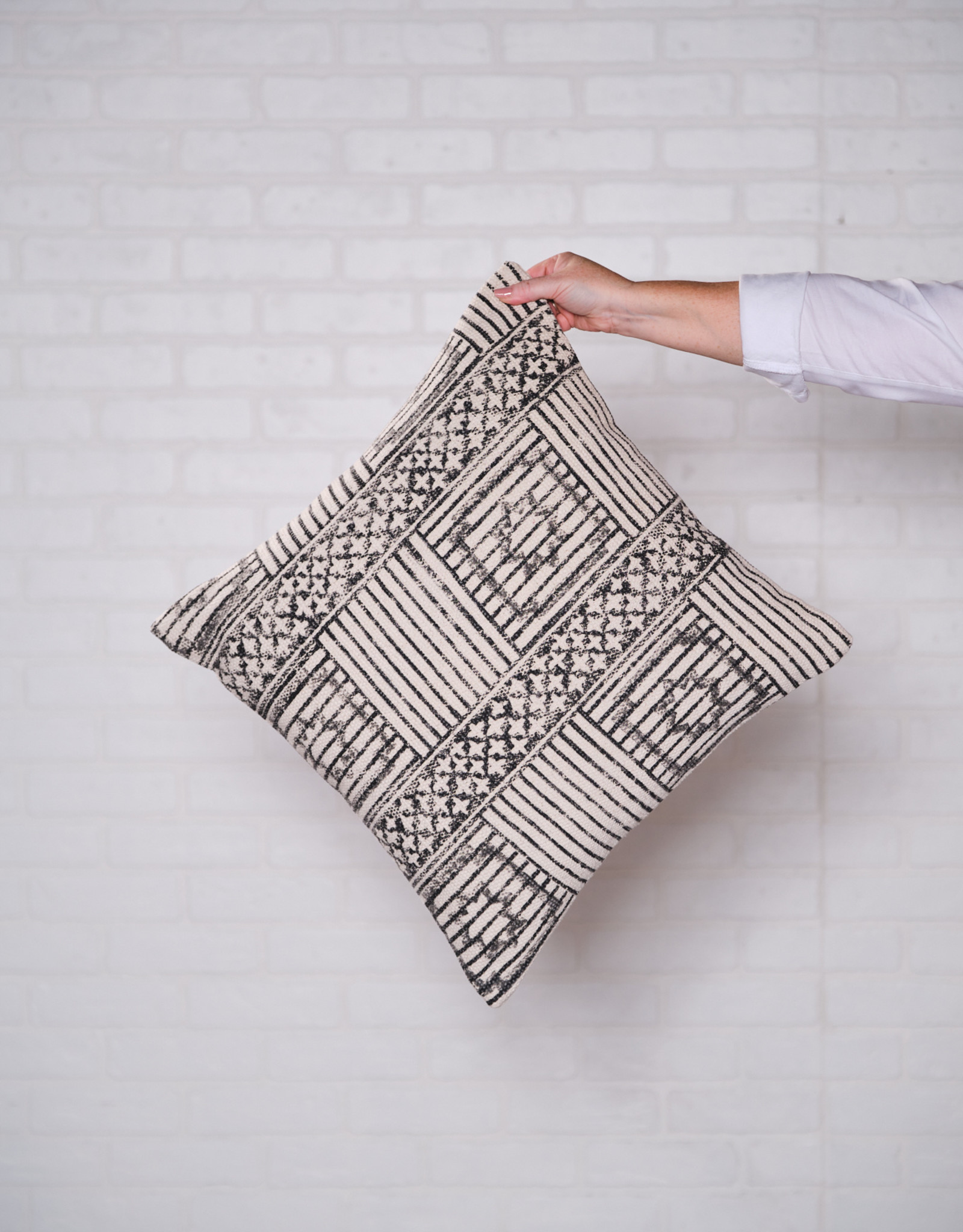 Faded Block Print  Pillow 20"x 24"