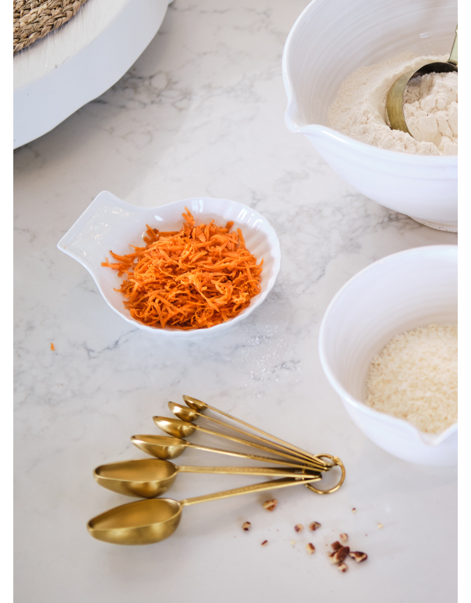 Stainless Steel Measuring Spoons, Gold Finish