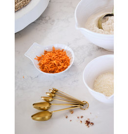 Stainless Steel Measuring Spoons, Gold Finish