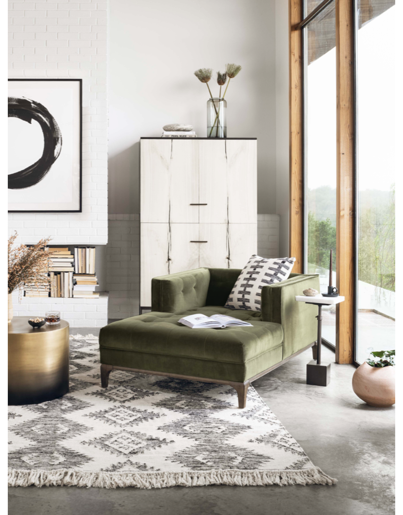 Dylan Chaise in Sapphire Olive