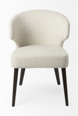 Niles Wingback Dining Chair in Cream