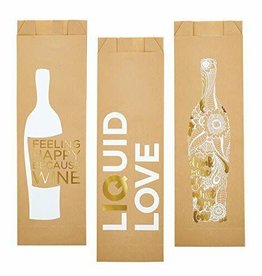 Paper Wine Bag - 6/pk