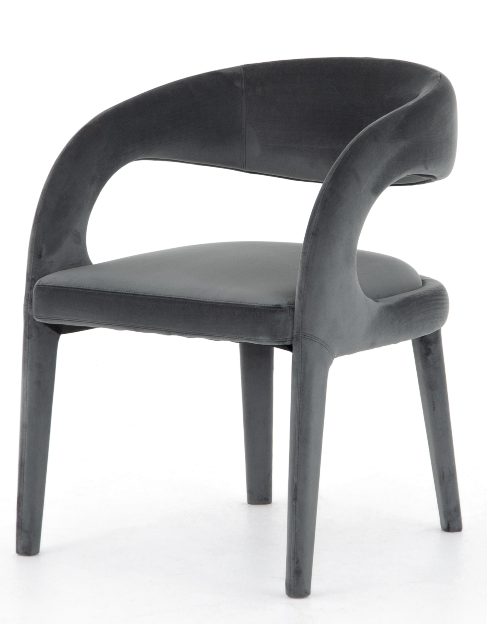 Hawkins Dining Chair in Charcoal Velvet