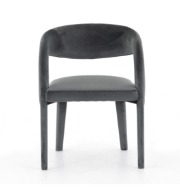 Hawkins Dining Chair in Charcoal Velvet