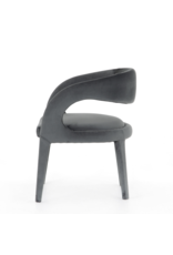 Hawkins Dining Chair in Charcoal Velvet