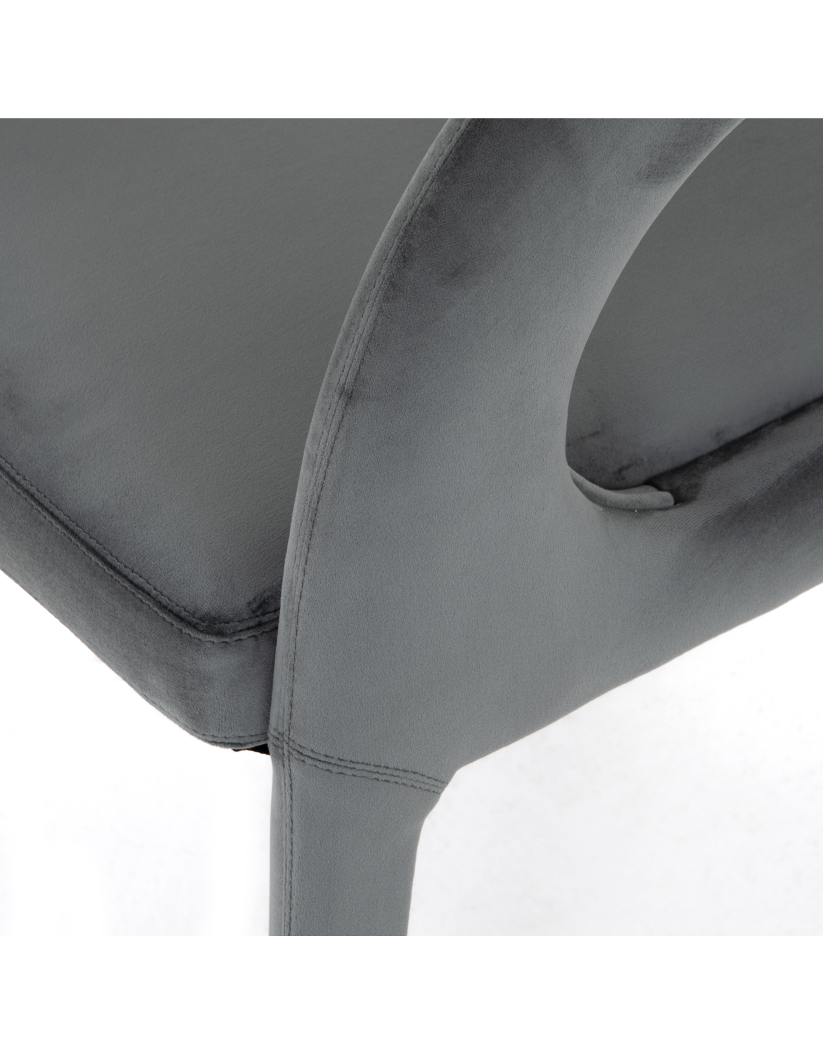 Hawkins Dining Chair in Charcoal Velvet