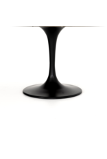 Powell Dining Table in White Marble - 55"