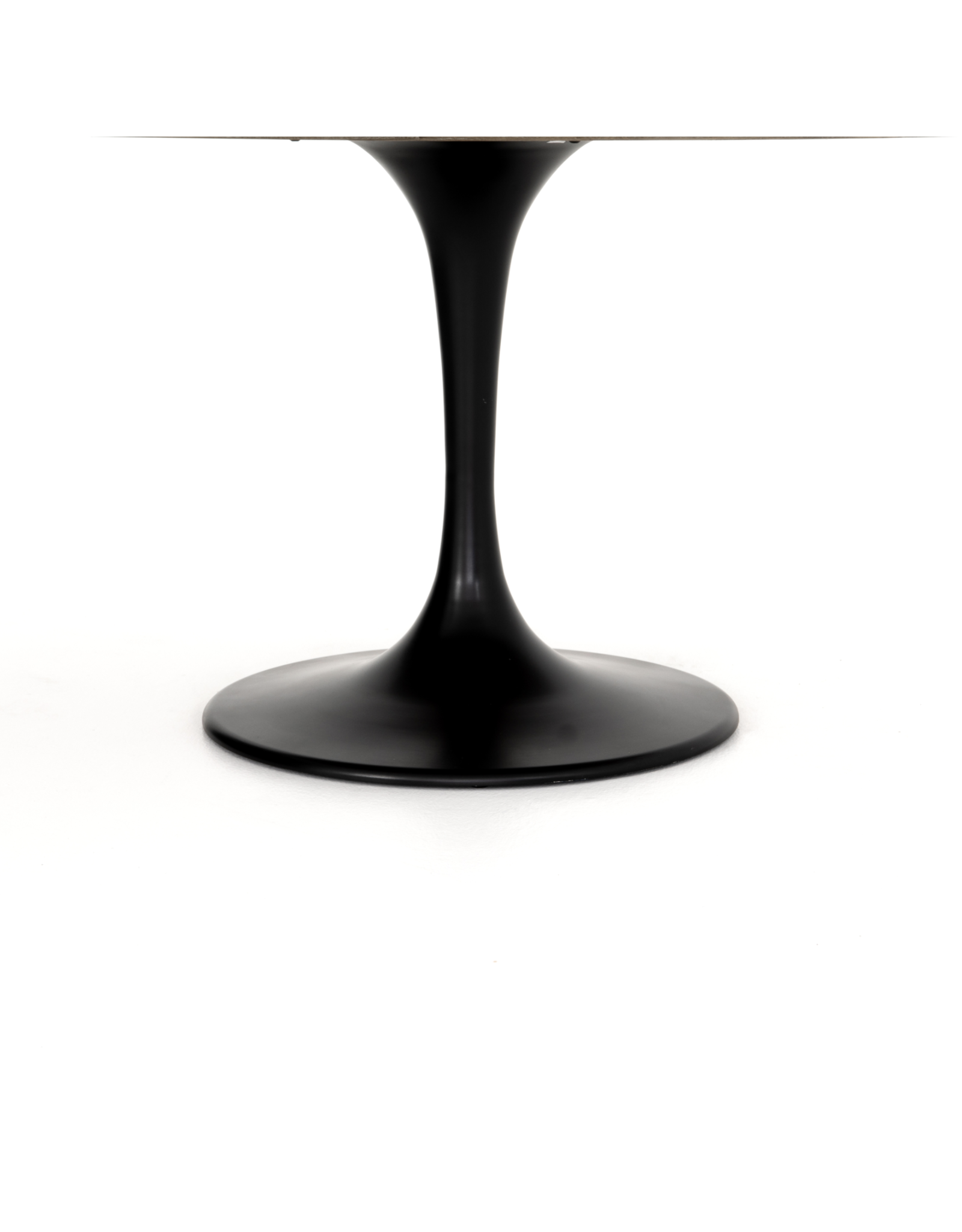 Powell Dining Table in White Marble - 55"