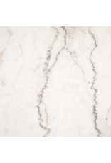 Powell Dining Table in White Marble - 55"