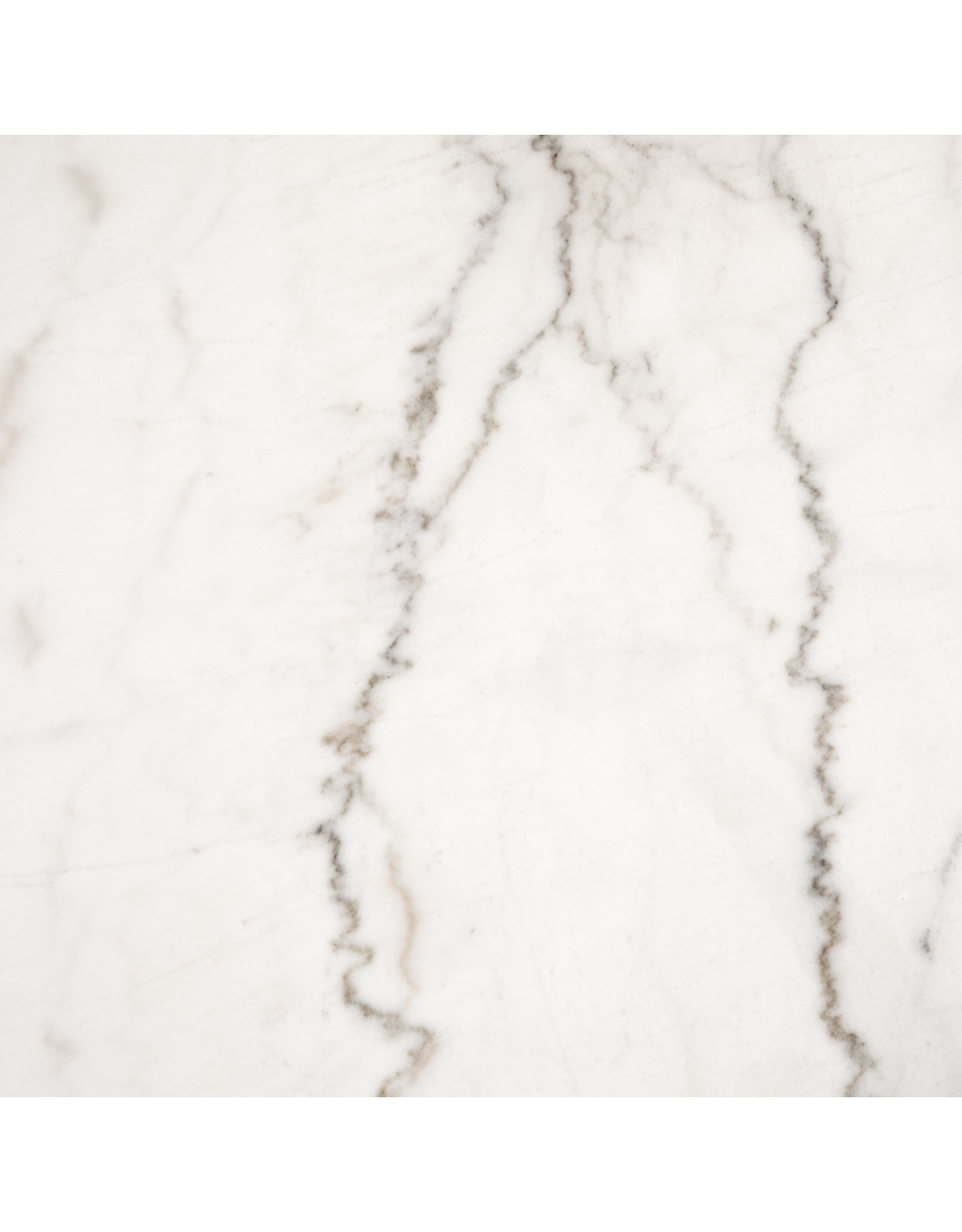 Powell Dining Table in White Marble - 55"