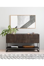 Kelby Small Media Console in Vintage Brown