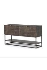 Kelby Small Media Console in Vintage Brown