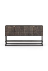 Kelby Small Media Console in Vintage Brown
