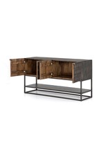 Kelby Small Media Console in Vintage Brown