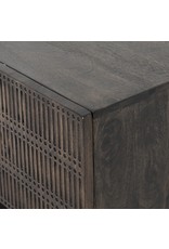 Kelby Small Media Console in Vintage Brown