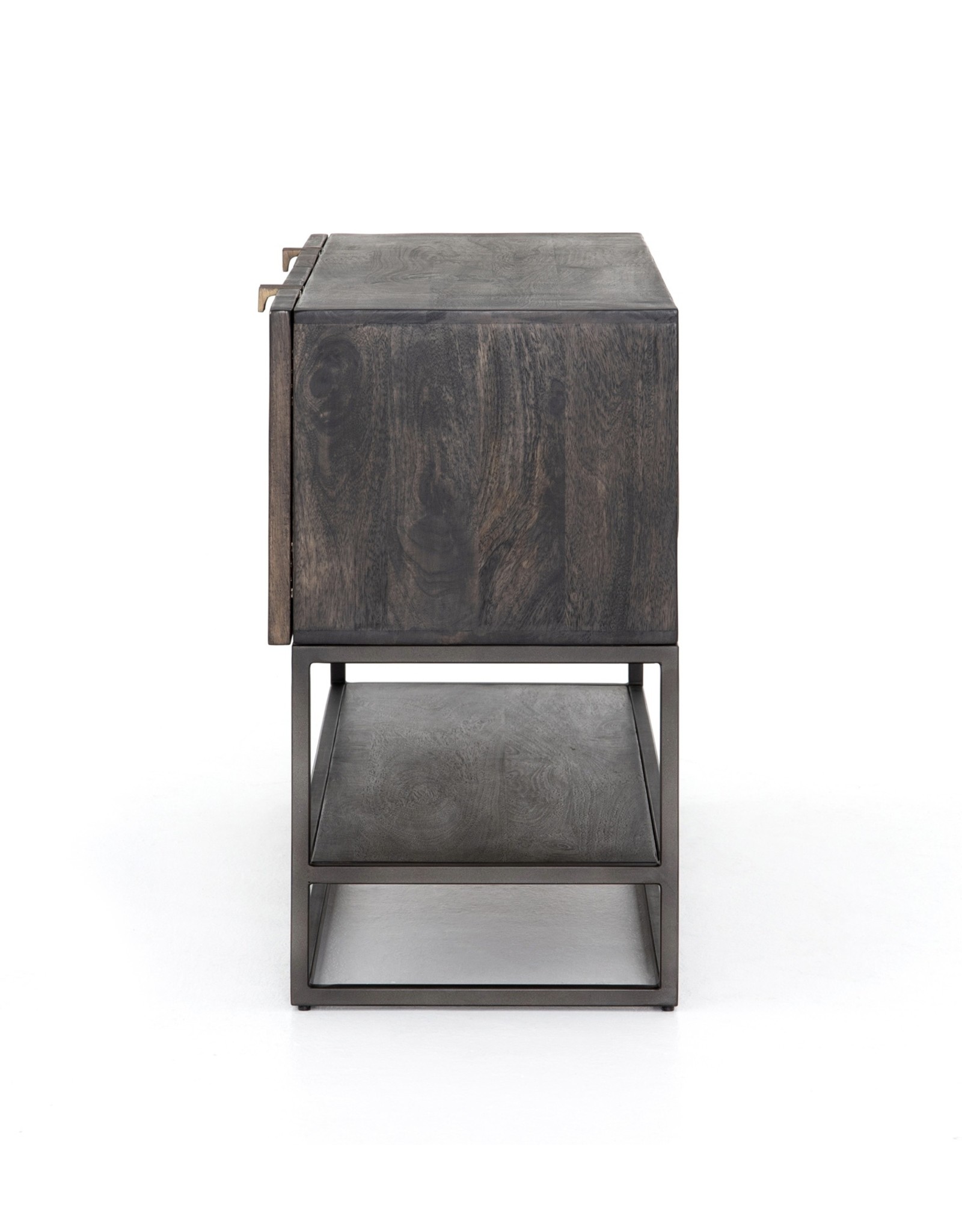 Kelby Small Media Console in Vintage Brown
