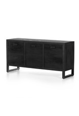 Lorne Media Console in Dark Reeded Totem