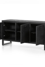 Lorne Media Console in Dark Reeded Totem