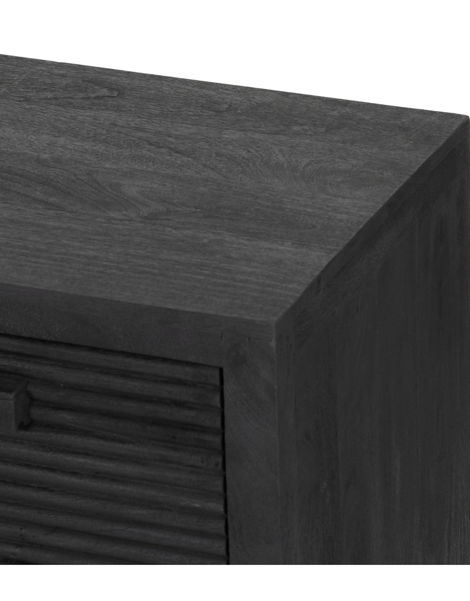 Lorne Media Console in Dark Reeded Totem