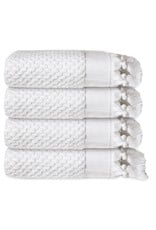 Tasseldot Turkish Hand Towel - White