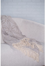 Tufted Lola Throw - Taupe