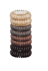 Spiral Hair Ties 4 Pack - Clear