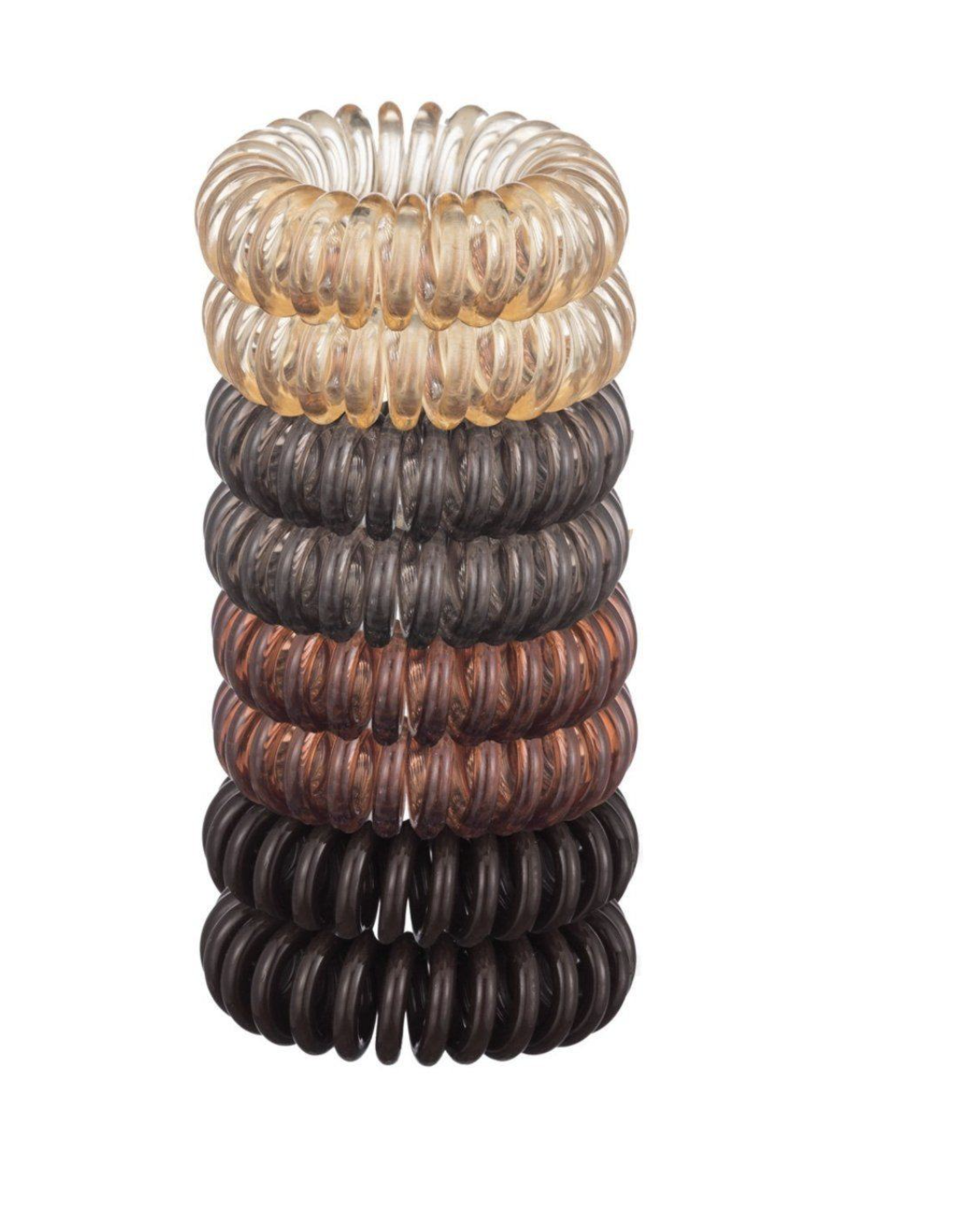 Spiral Hair Ties 4 Pack - Clear