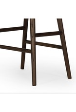 Union Counter Stool - Distressed Black Leather /Warm Ash