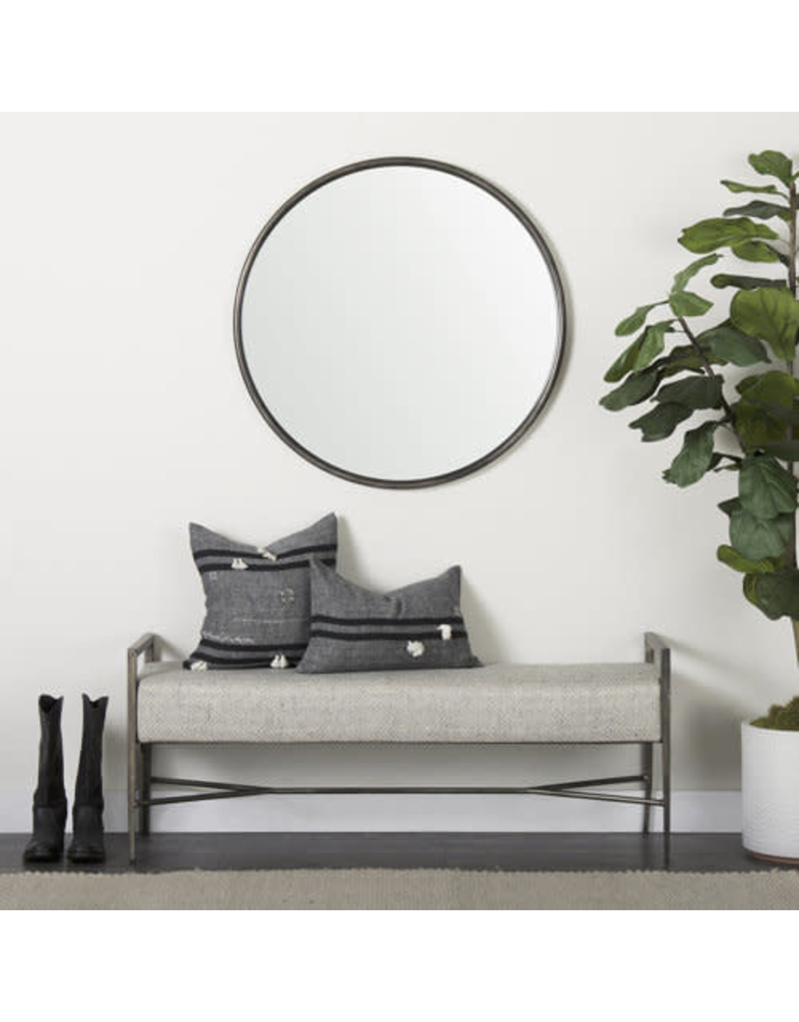 Piper Mirror, Black - 35"