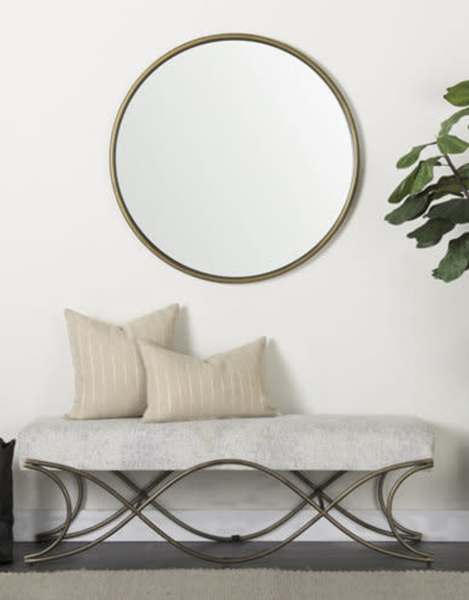 Piper Mirror, Gold - 35"