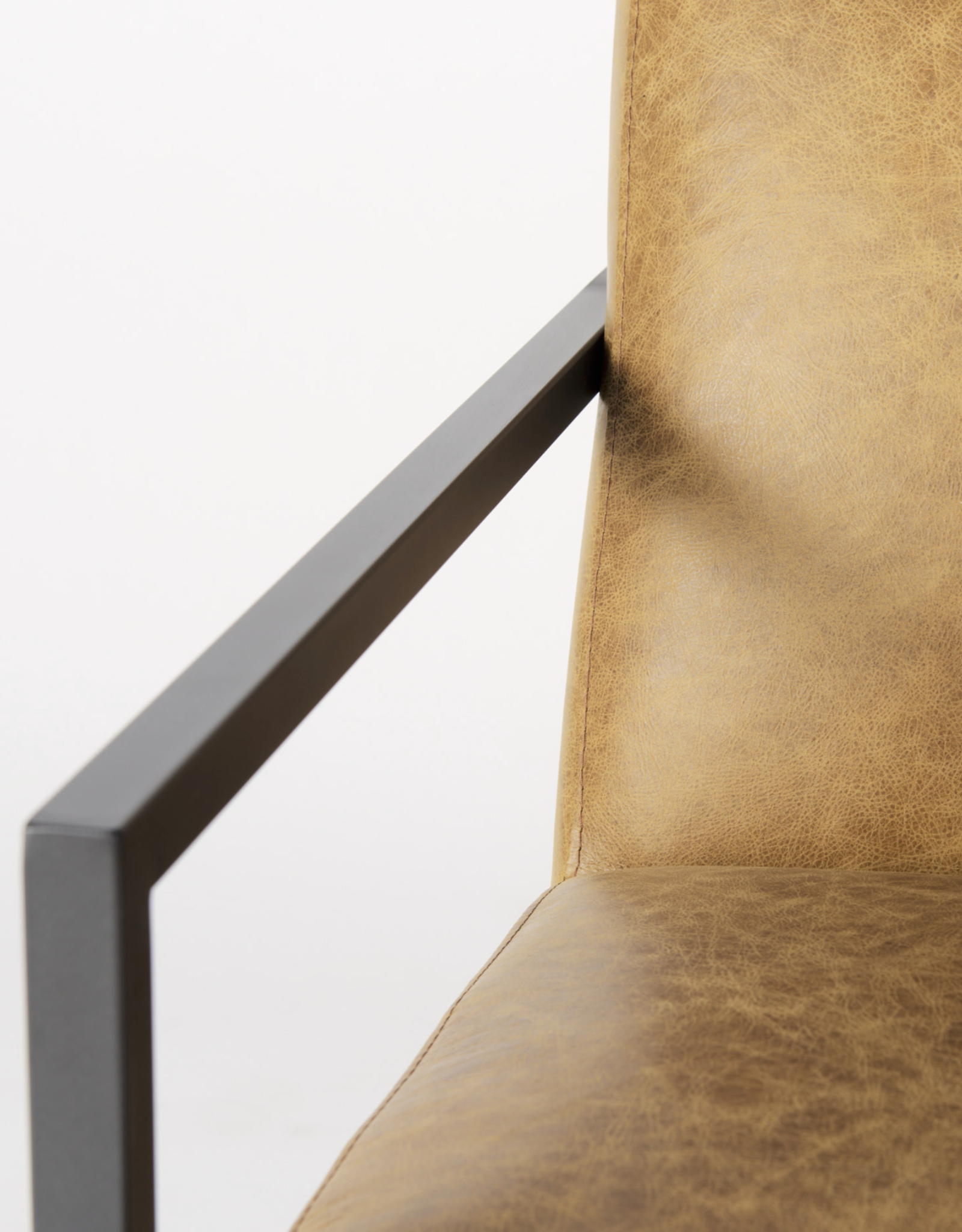 Armelle II Accent Chair in Brown Leather