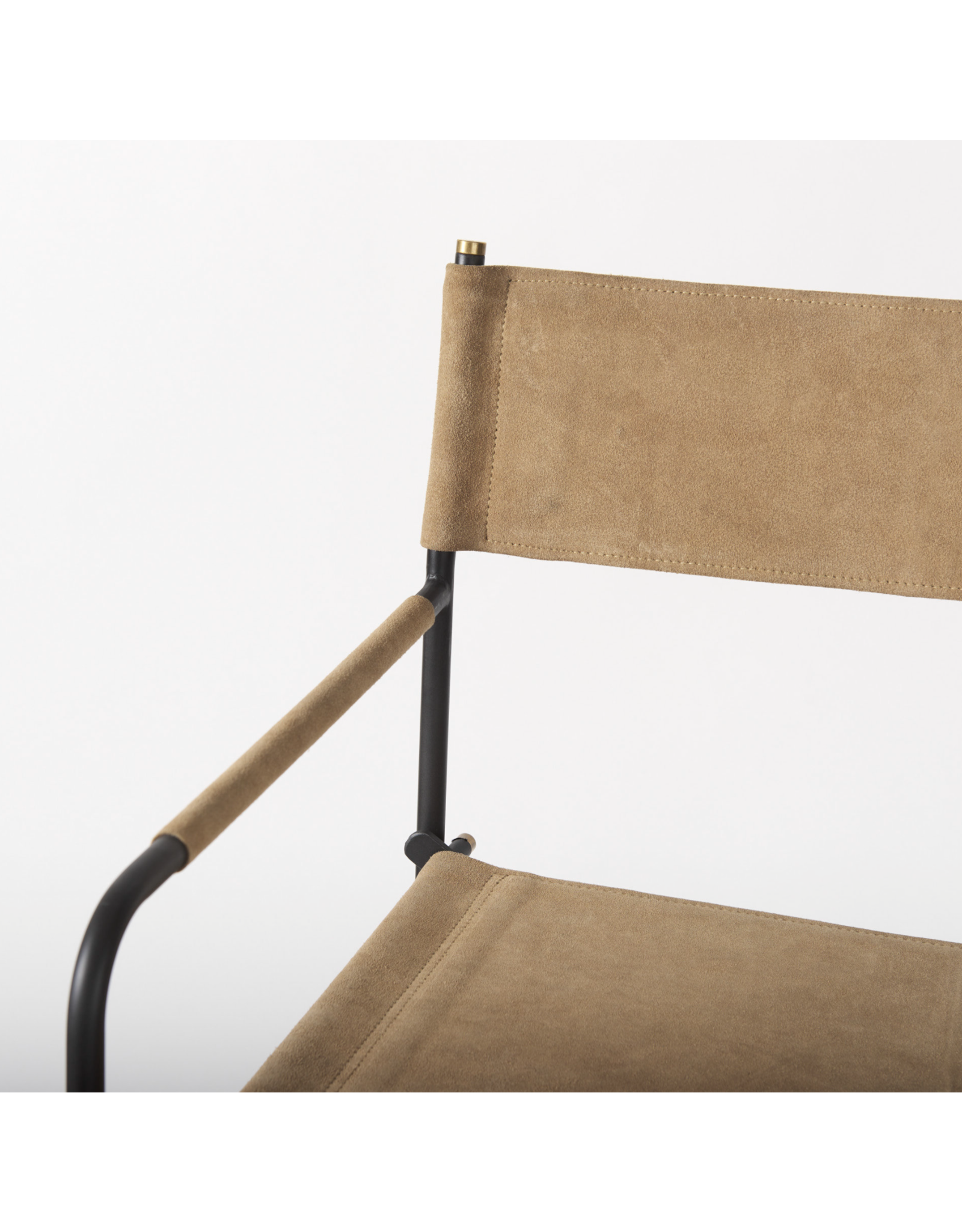 Direttore Counter Stool in Brown Leather