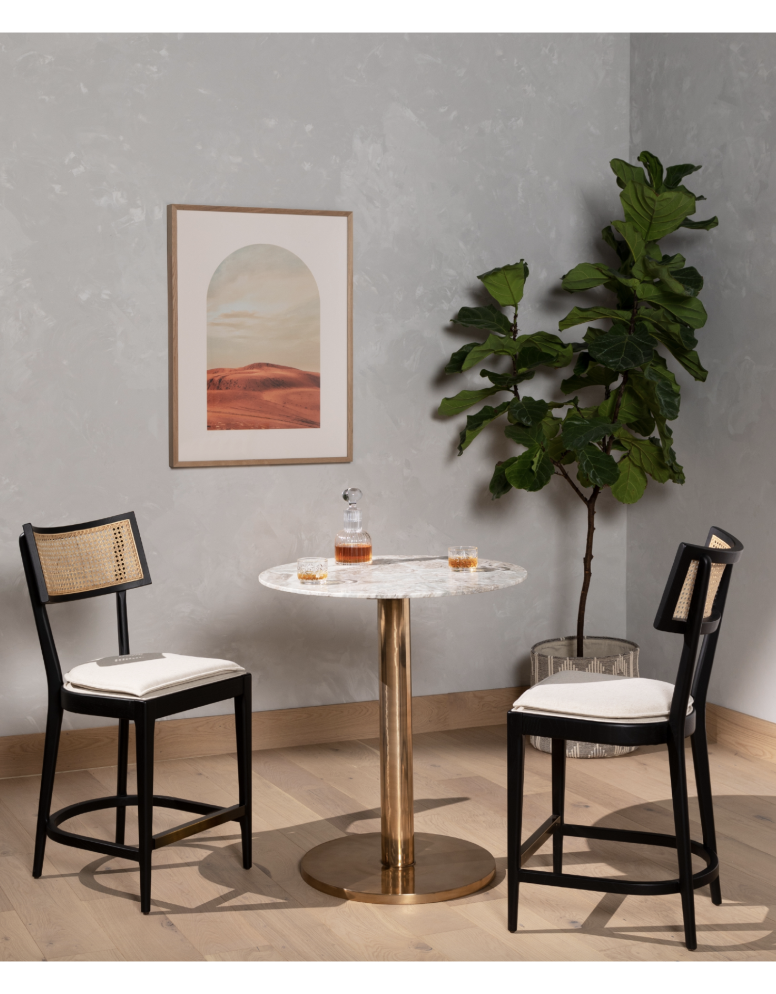 Britt Counter Stool in Brushed Ebony