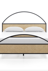 Natalia Bed in Natural Circle Cane - Queen