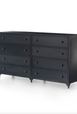 Belmont 8 Drawer Metal Dresser in Black