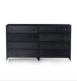 Belmont 8 Drawer Metal Dresser in Black