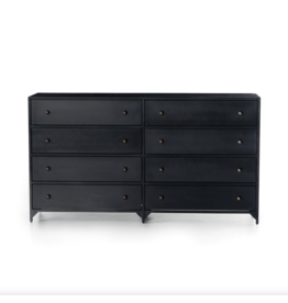 Belmont 8 Drawer Metal Dresser in Black