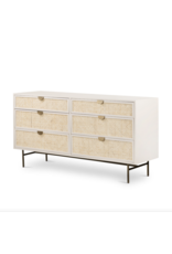 Luella 6 Drawer Dresser in Matte Alabaster