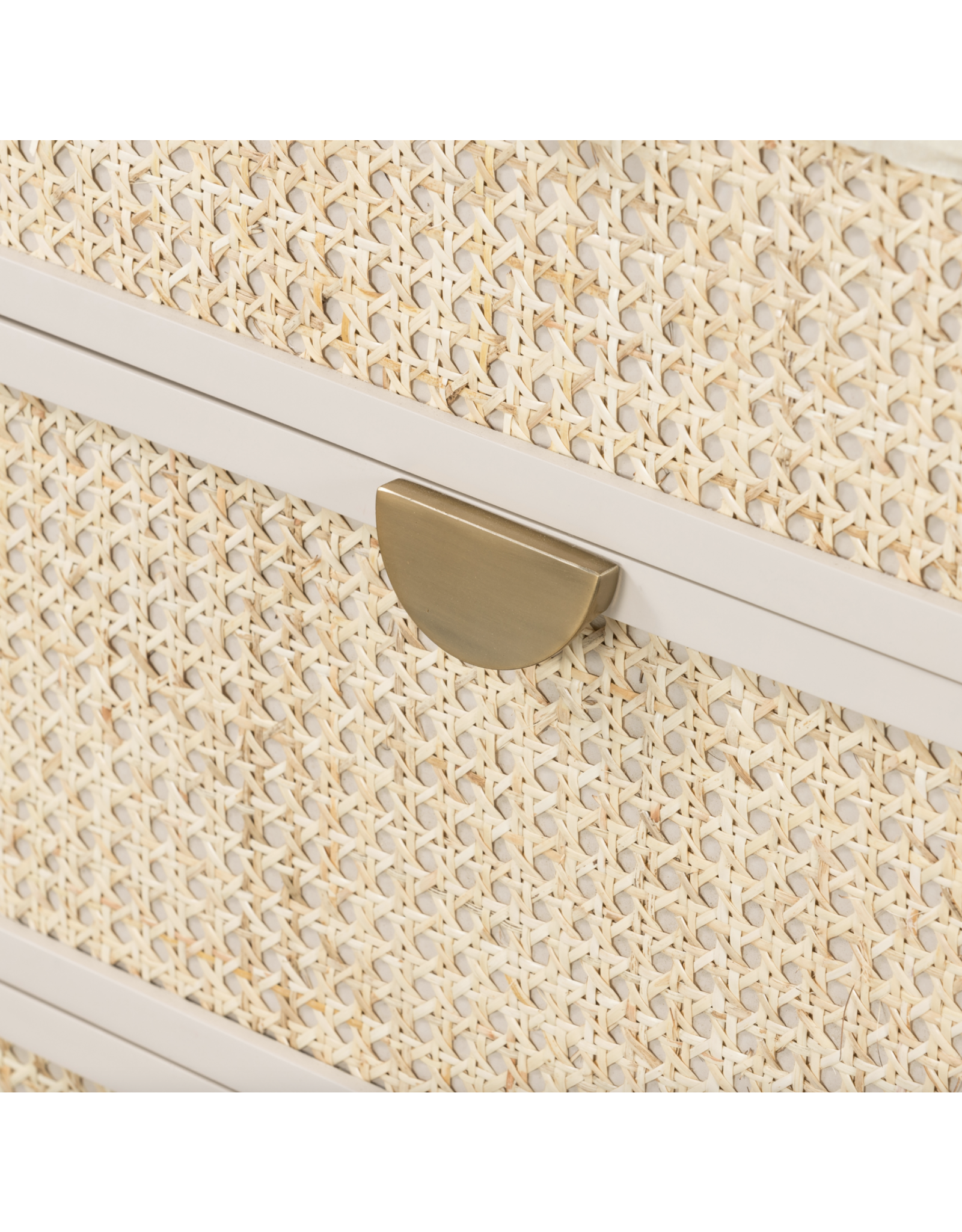 Luella 6 Drawer Dresser in Matte Alabaster