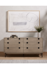 Carly 6 Drawer Dresser in Grey Wash