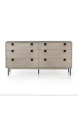 Carly 6 Drawer Dresser in Grey Wash