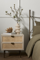 Luella Nightstand in Matte Alabaster