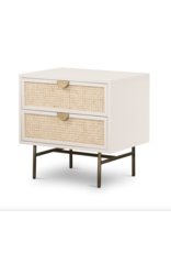 Luella Nightstand in Matte Alabaster