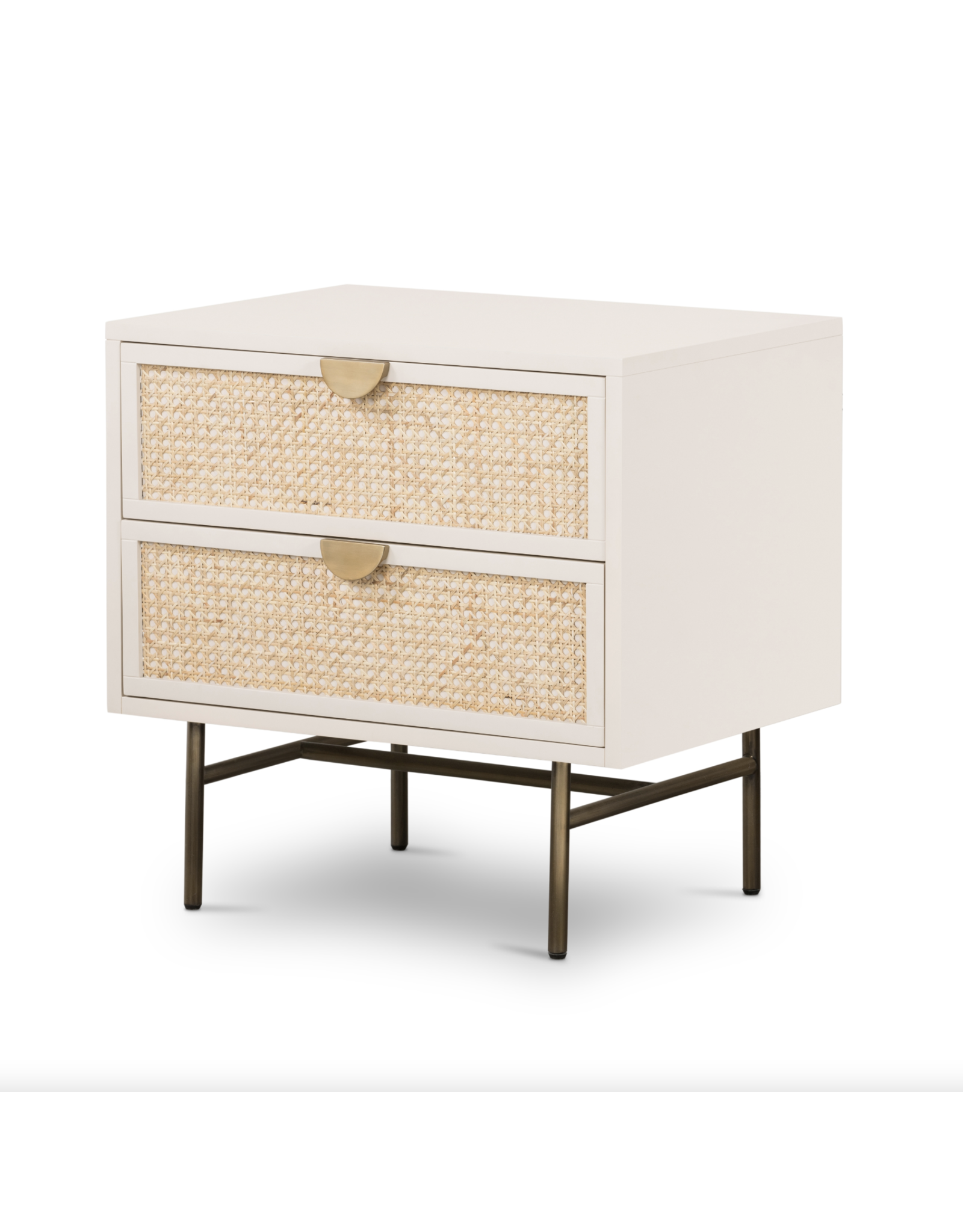 Luella Nightstand in Matte Alabaster