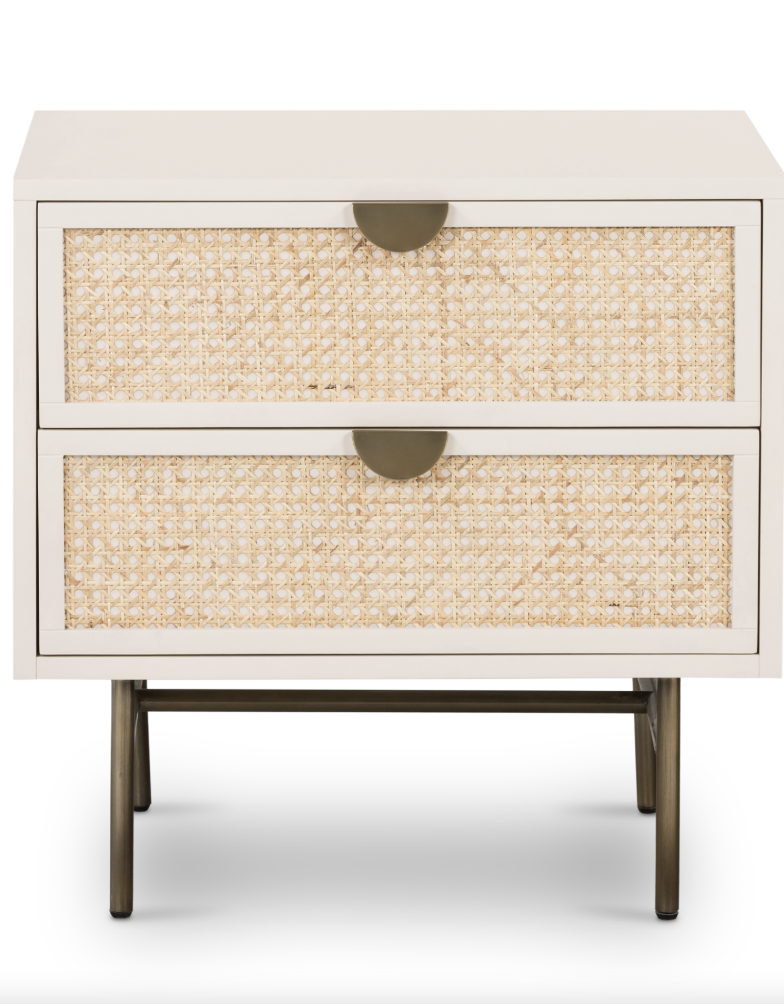 Luella Nightstand in Matte Alabaster