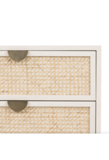 Luella Nightstand in Matte Alabaster